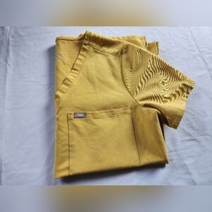 Small FIGS Light Gold Caterina Top RARE Retired Color